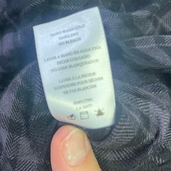 Rails Hunter Button-Up Shirt, Black Plaid Onyx Ash, Women's S, Western‎ Casual - Picture 8 of 11